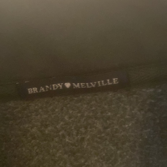 Brandy Melville OS Green Quarter Zip Sweatshirt - Picture 2 of 3